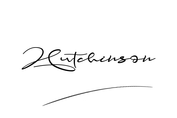 The best stylish Hutchinson name signature simple easy in English