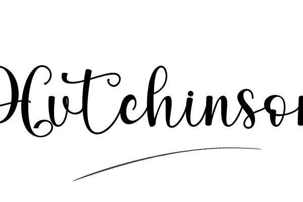 The best stylish Hutchinson name signature simple easy in English