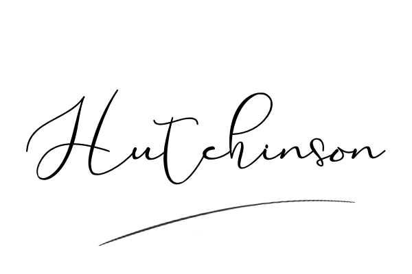 The best stylish Hutchinson name signature simple easy in English