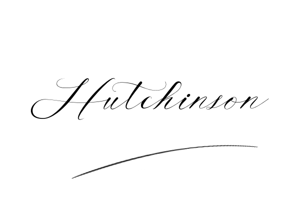 The best stylish Hutchinson name signature simple easy in English