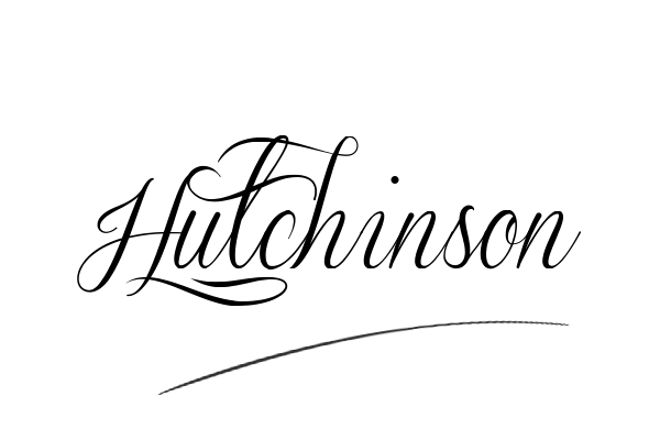 The best stylish Hutchinson name signature simple easy in English