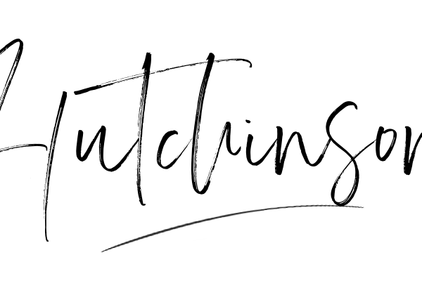 The best stylish Hutchinson name signature simple easy in English