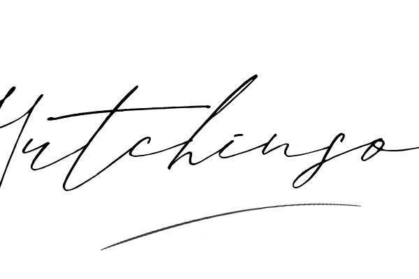 The best stylish Hutchinson name signature simple easy in English