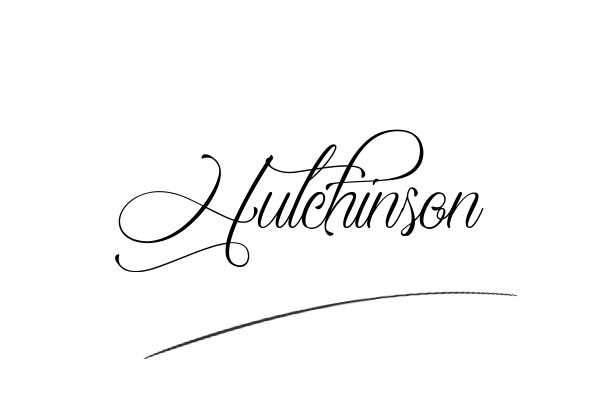 The best stylish Hutchinson name signature simple easy in English