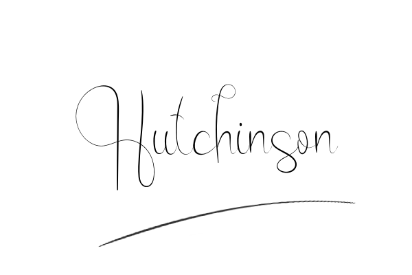 The best stylish Hutchinson name signature simple easy in English