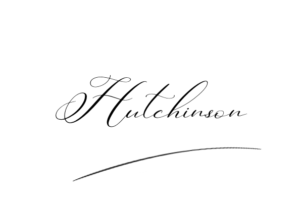 The best stylish Hutchinson name signature simple easy in English