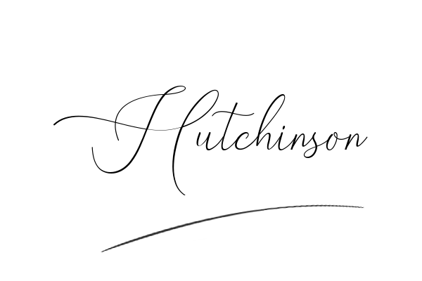 The best stylish Hutchinson name signature simple easy in English