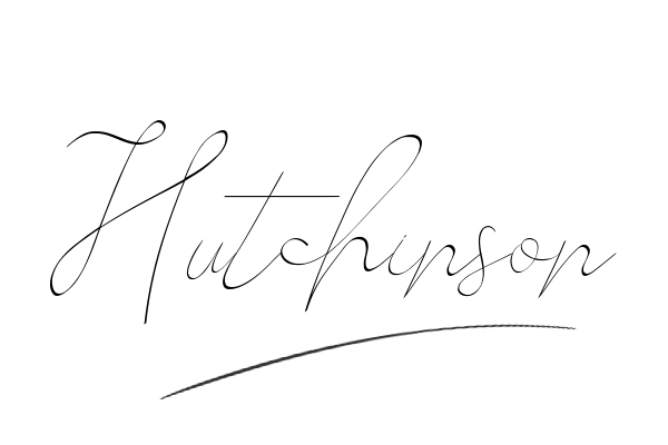 The best stylish Hutchinson name signature simple easy in English
