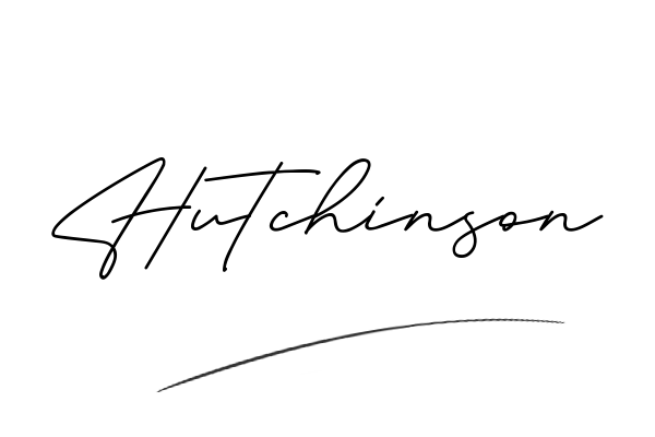 The best stylish Hutchinson name signature simple easy in English