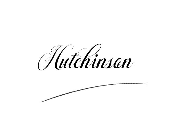 The best stylish Hutchinson name signature simple easy in English