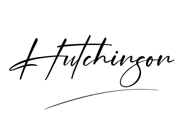 The best stylish Hutchinson name signature simple easy in English