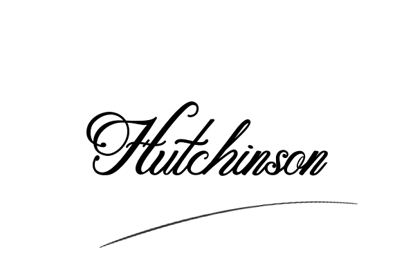 The best stylish Hutchinson name signature simple easy in English