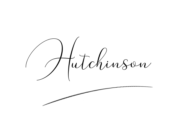 The best stylish Hutchinson name signature simple easy in English