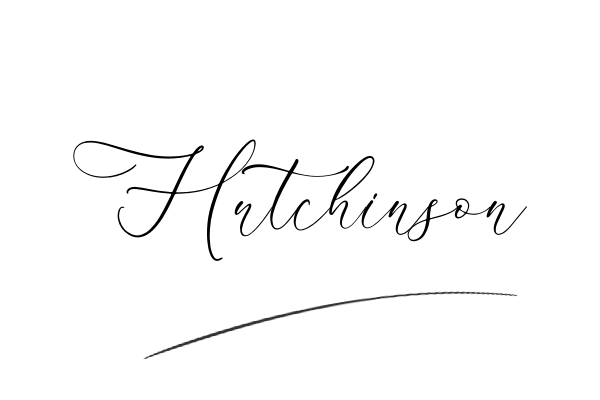 The best stylish Hutchinson name signature simple easy in English