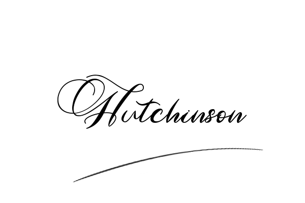 The best stylish Hutchinson name signature simple easy in English