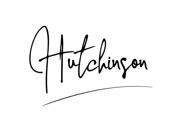 The best stylish Hutchinson name signature simple easy in English