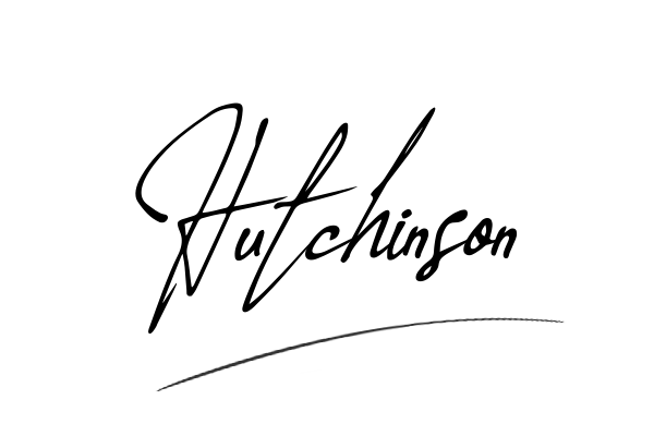 The best stylish Hutchinson name signature simple easy in English