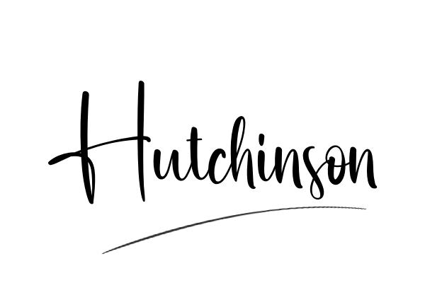 The best stylish Hutchinson name signature simple easy in English