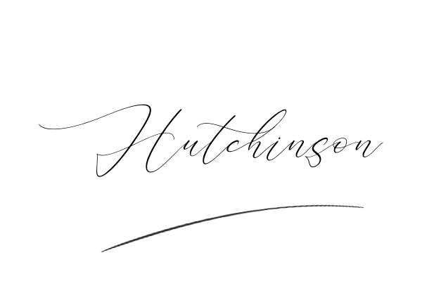 The best stylish Hutchinson name signature simple easy in English