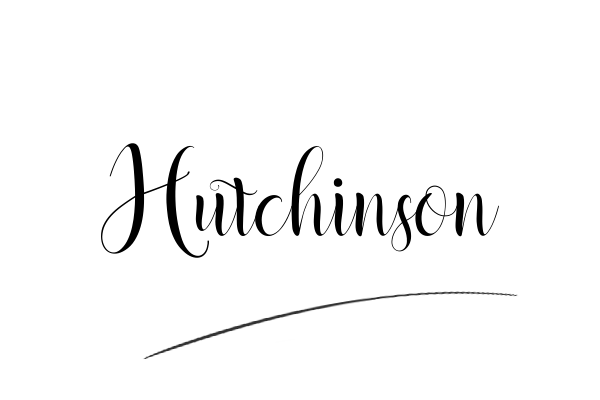 The best stylish Hutchinson name signature simple easy in English