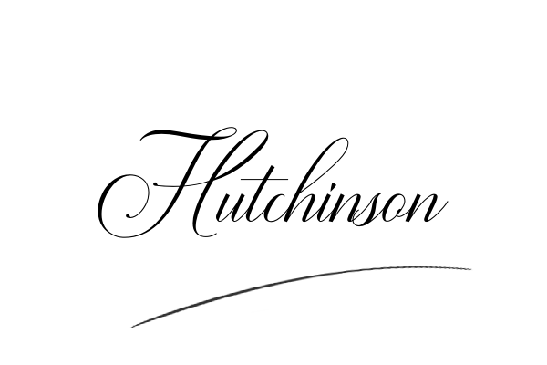 The best stylish Hutchinson name signature simple easy in English