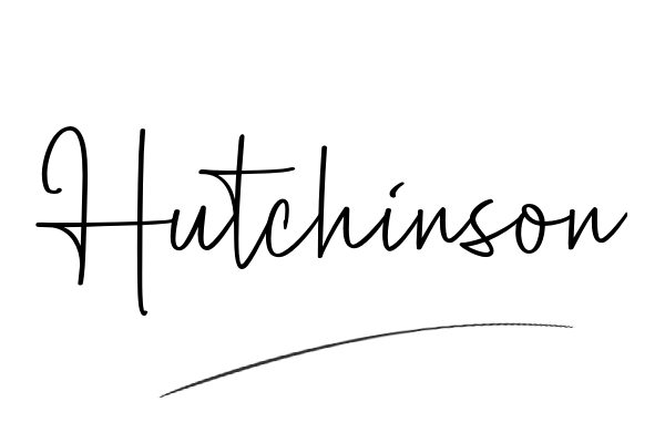 The best stylish Hutchinson name signature simple easy in English