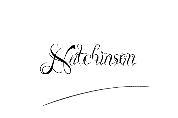 The best stylish Hutchinson name signature simple easy in English