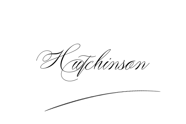 The best stylish Hutchinson name signature simple easy in English
