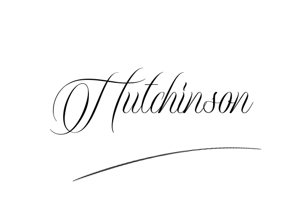The best stylish Hutchinson name signature simple easy in English