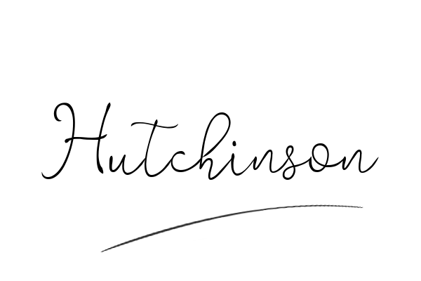 The best stylish Hutchinson name signature simple easy in English
