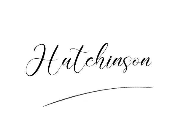 The best stylish Hutchinson name signature simple easy in English