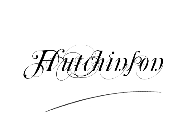 The best stylish Hutchinson name signature simple easy in English