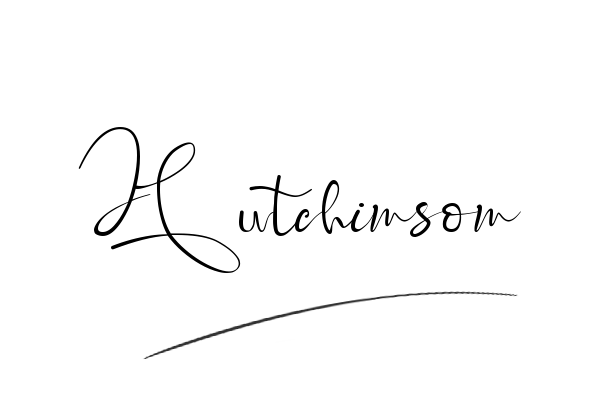 The best stylish Hutchinson name signature simple easy in English