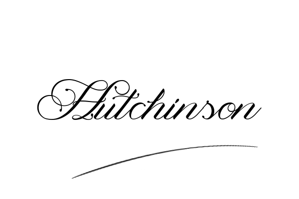 The best stylish Hutchinson name signature simple easy in English