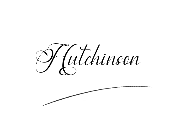 The best stylish Hutchinson name signature simple easy in English