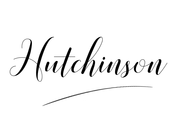 The best stylish Hutchinson name signature simple easy in English