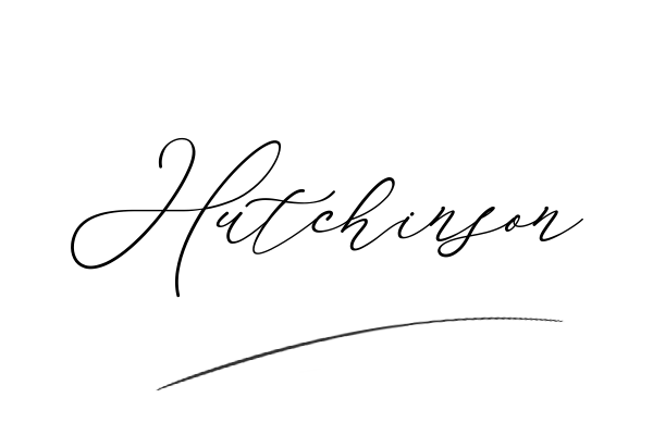 The best stylish Hutchinson name signature simple easy in English