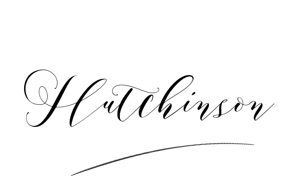 The best stylish Hutchinson name signature simple easy in English