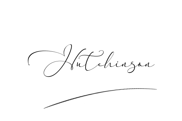 The best stylish Hutchinson name signature simple easy in English