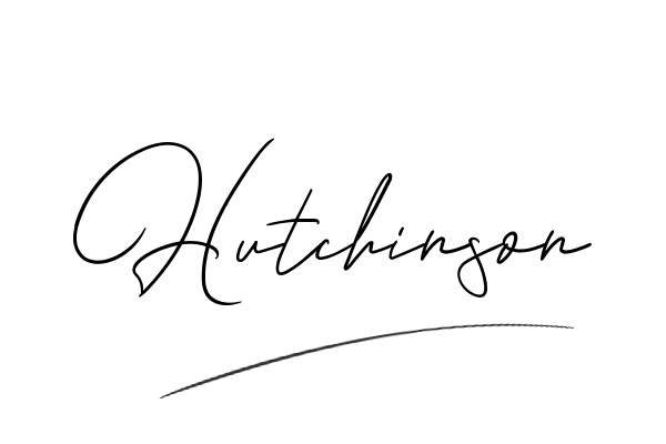The best stylish Hutchinson name signature simple easy in English