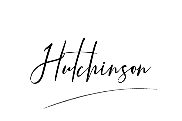 The best stylish Hutchinson name signature simple easy in English
