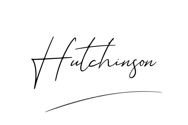 The best stylish Hutchinson name signature simple easy in English