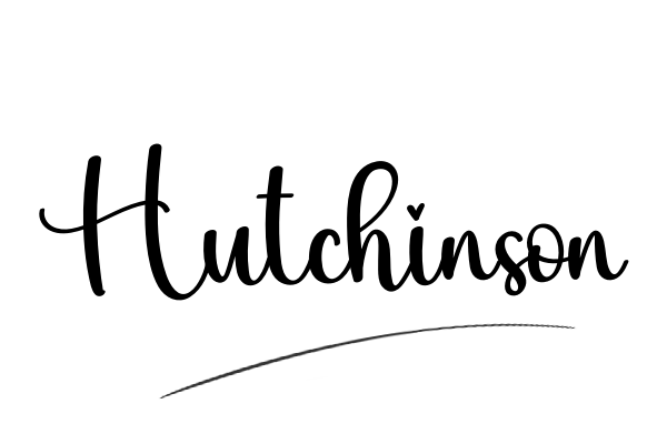 The best stylish Hutchinson name signature simple easy in English