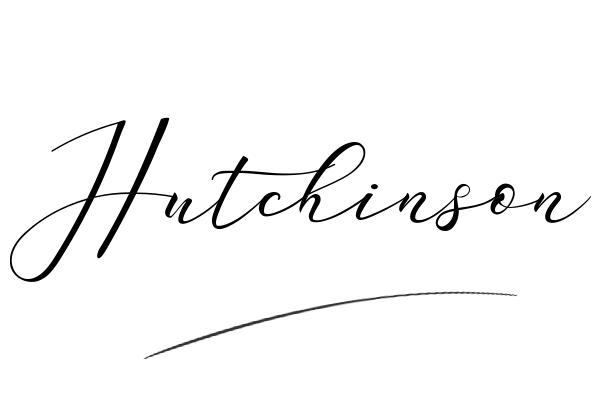 The best stylish Hutchinson name signature simple easy in English