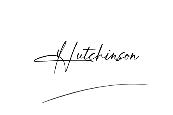 The best stylish Hutchinson name signature simple easy in English