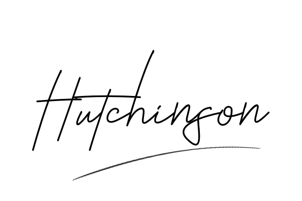 The best stylish Hutchinson name signature simple easy in English