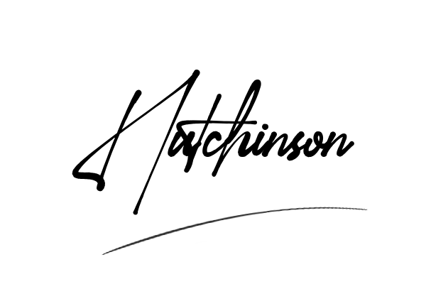 The best stylish Hutchinson name signature simple easy in English