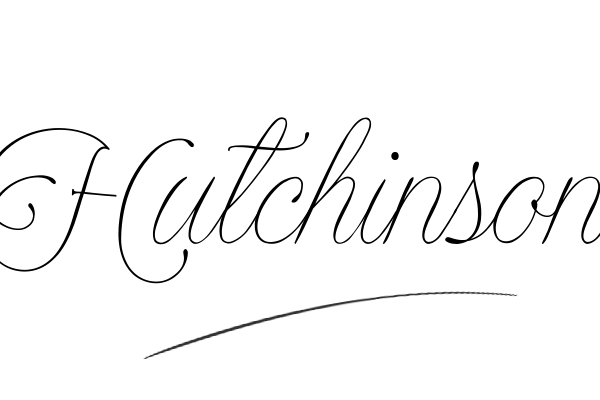 The best stylish Hutchinson name signature simple easy in English