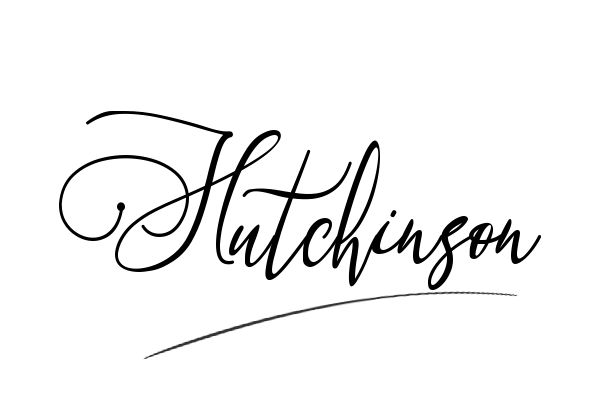 The best stylish Hutchinson name signature simple easy in English