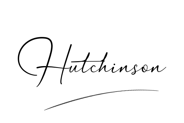 The best stylish Hutchinson name signature simple easy in English
